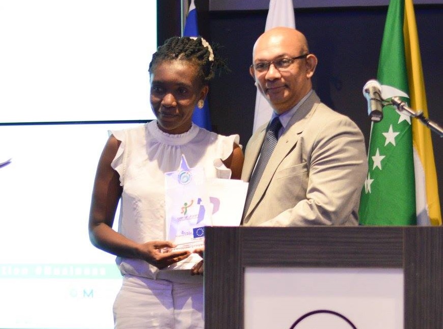 image Ambition Jeunes 3,  Anturia Mihidjai remporte le prix du Jeune Meilleur Entrepreneur de l’Océan Indien pour les Comores
